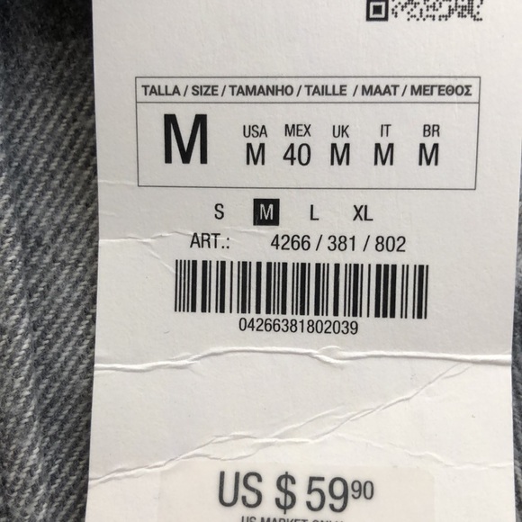 ZARA PLAID OVERSHIRT gray/white - Picture 12 of 13